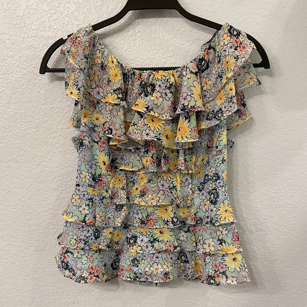 Fun and flirty colorful party top